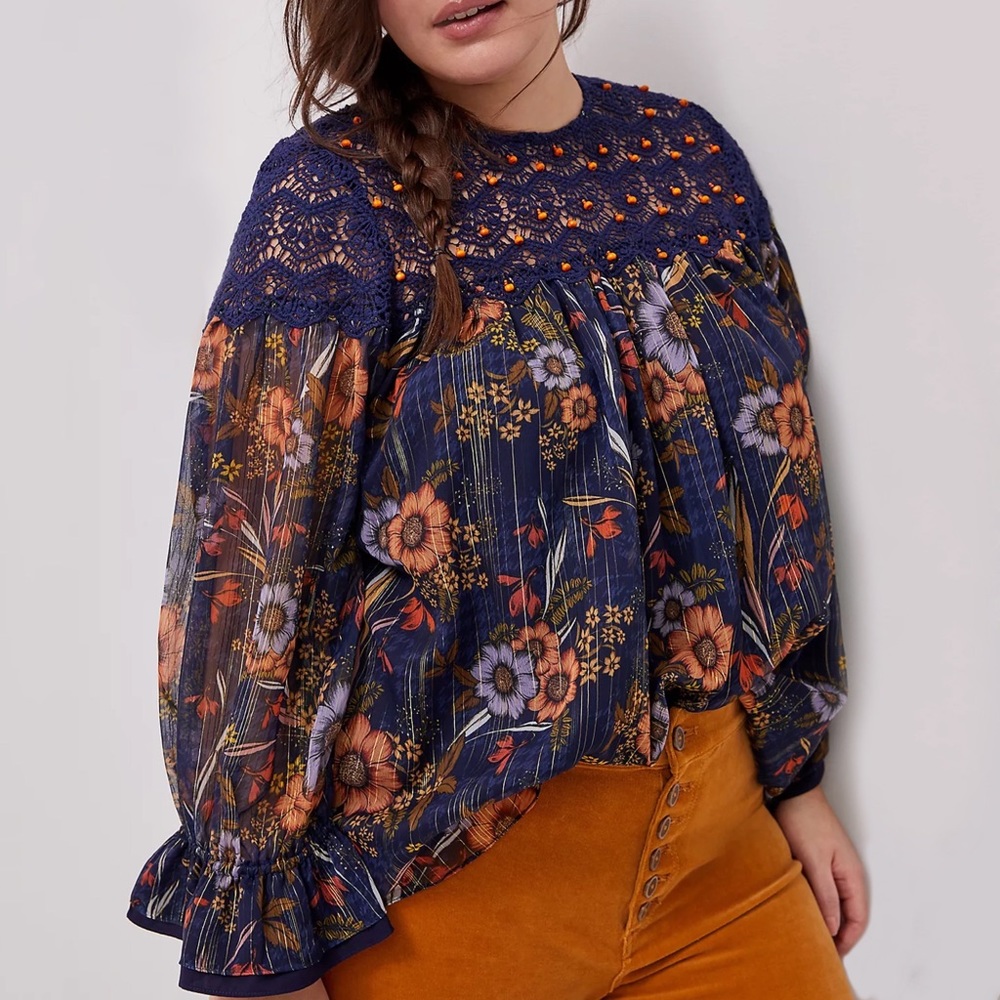 Anthropologie Cristy Crochet Blouse
